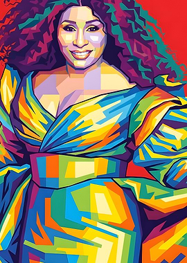 Chaka Khan Wpap Pop Art