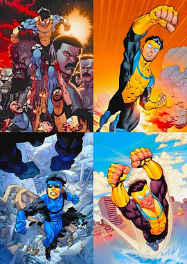 Invincible Comic Book Panels