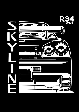Nissan Skyline R34 GT-R Rear