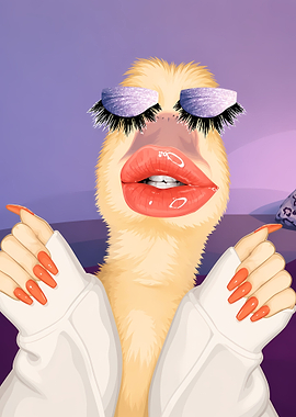 Glamorous Animal with Makeup