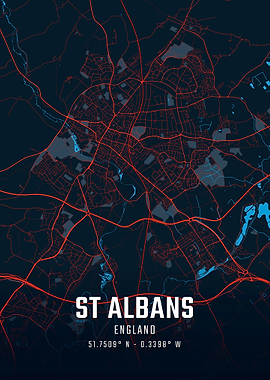 St Albans England City Map