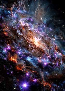 Vibrant Nebula in Deep Space