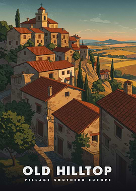 Old Hilltop Village Southern Europe