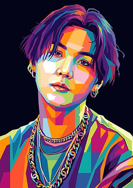 Suga Pop Art Portrait