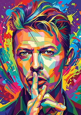 David Bowie Pop Art Portrait