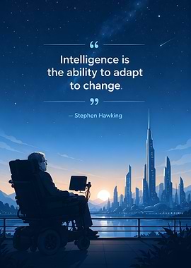 Stephen Hawking quote about intelligence