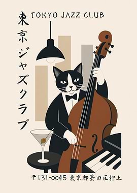 Tokyo Jazz Club Poster