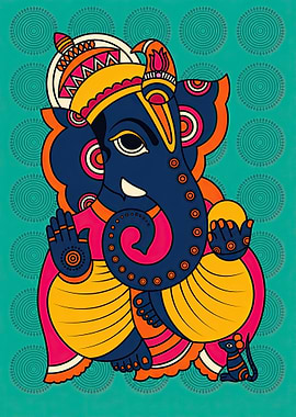 Ganesha with Mouse and Modak