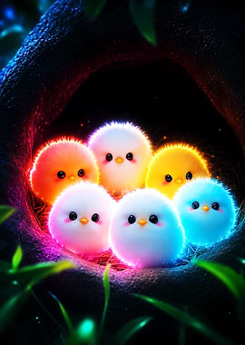 Neon Six Chicks
