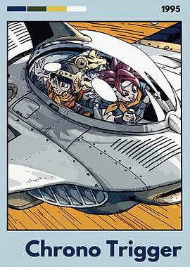 Chrono Trigger characters in a time machine