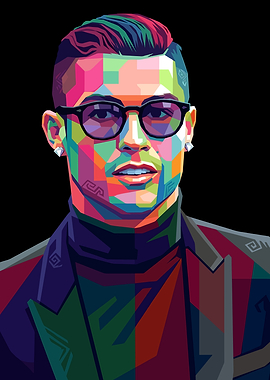 Cristiano Ronaldo Pop Art Portrait