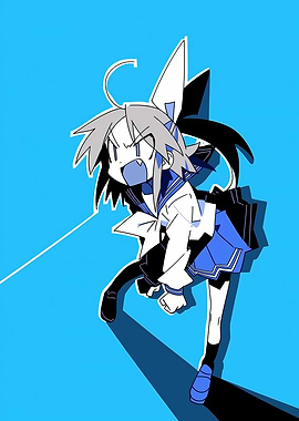 Anime Girl in Sailor Uniform