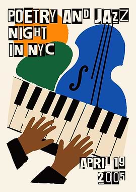 Poetry and Jazz Night in NYC Poster