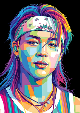 Jimin Pop Art Portrait