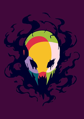 Colorful Phantom with Dark Smoke