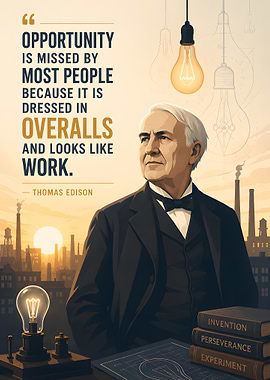 Thomas Edison Quote on Opportunity