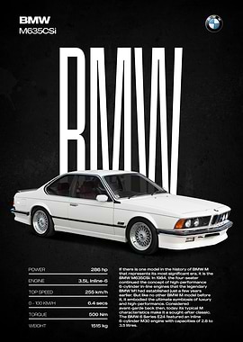 BMW M635CSi Poster