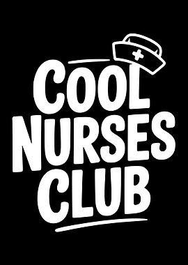 Cool Nurses Club Text Art