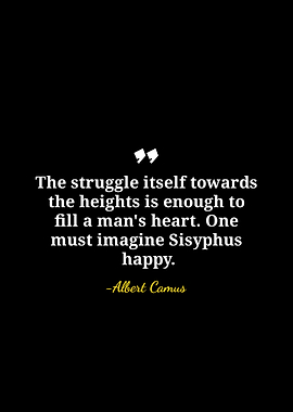 Albert Camus Sisyphus Quote