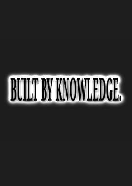 Built by Knowledge text art