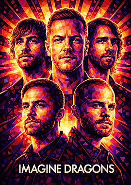 Imagine Dragons Band Portrait