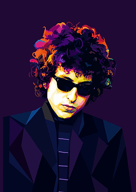 Bob Dylan Pop Art Portrait