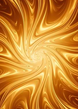 Golden Swirl Abstract Background