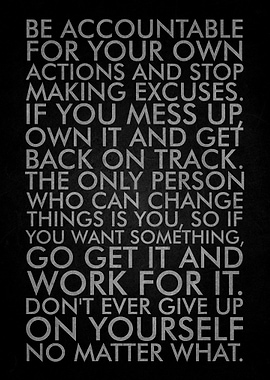 Motivational Text Art
