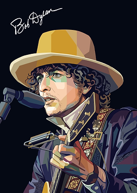 Bob Dylan Pop Art Portrait