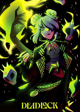 Deadlock Character with Skulls