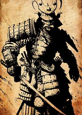 Samurai Warrior in Armor
