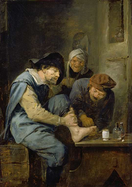 Doctor Treating a Patient's Foot
