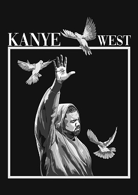 Kanye West with Doves
