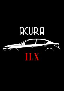 Acura ILX Car Silhouette
