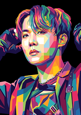 J-Hope Pop Art Portrait
