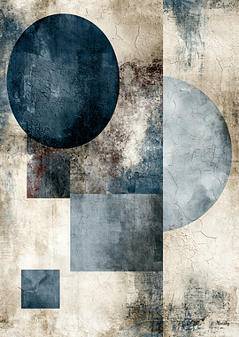Textured Geometry No. 17 Minimalist Abstract Wall Art