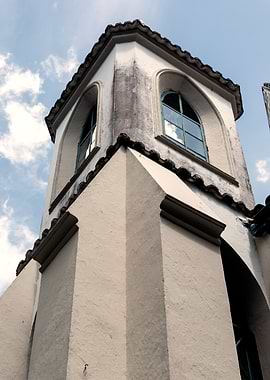 White Tower Against Blue Sky