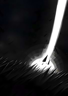 Dark Abstract Light Beam