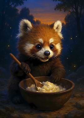 The Red Panda Who Stirred the Dusk