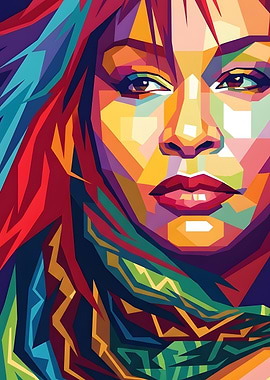 Chaka Khan Wpap Pop Art