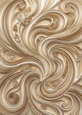 Abstract Paper Quilling Swirls