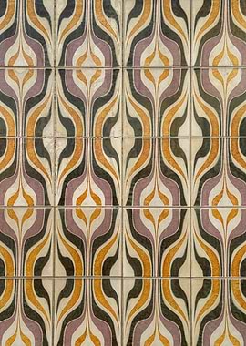 Retro Floral Tile Pattern