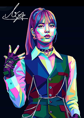 Lisa Pop Art Portrait