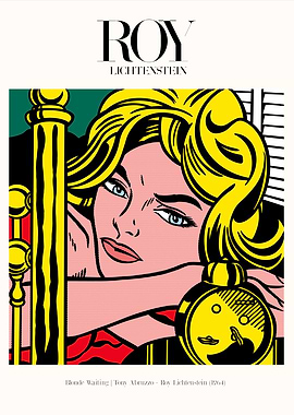 Roy Lichtenstein | Blonde Waiting Poster