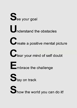 Success Acrostic Poem