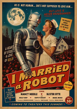 I Married a Robot Vintage Movie Poster