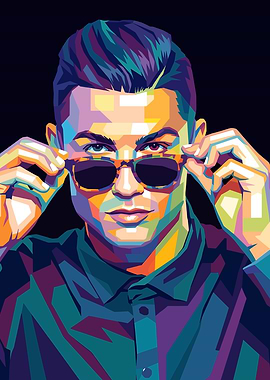 Cristiano Ronaldo Pop Art Portrait