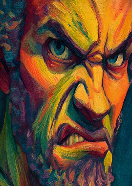 Furious Man's Face