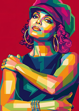 Janet Jackson Wpap Pop Art