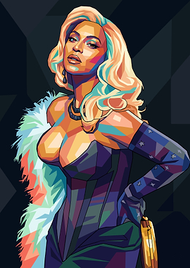 Beyoncé Pop Art Portrait